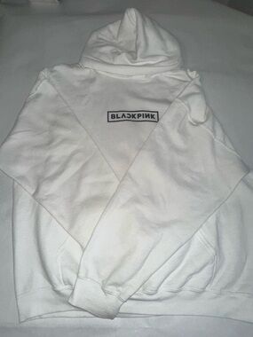 BLACKPINK Born Pink Tour 2022 White Hoodie Sweatshirt Apparel Size XL